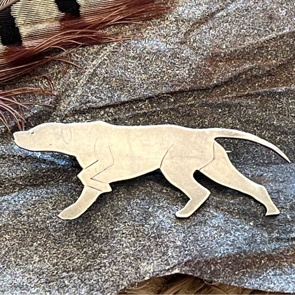 Vintage Pointer Retriever Dog Sterling Silver Brooch Pin Labrador Retriever? - Picture 7 of 17